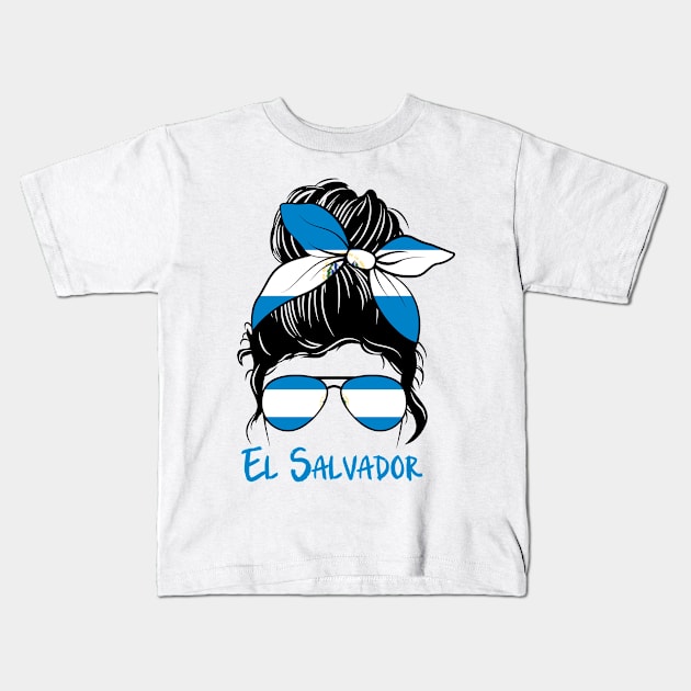 Salvadorian Girl Salvadoreña salvadorian girlfriend Kids T-Shirt by JayD World